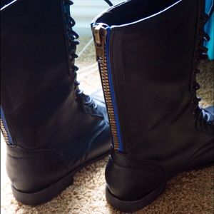 Black Combat Books with Blue Zipper