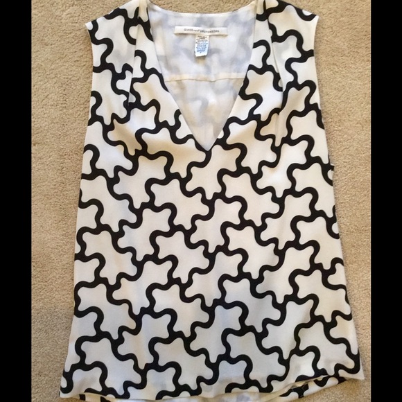 DVF sleeveless blouse