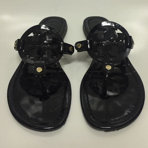 Tory Burch Shoes - Tory Burch black patent Miller sandals