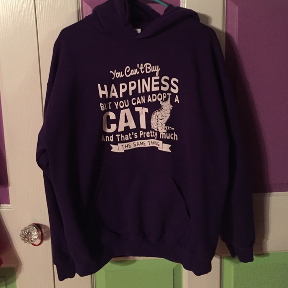 Purple Cat Hoodie
