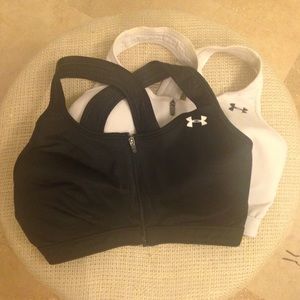 2 medium under armor  high intensity bras