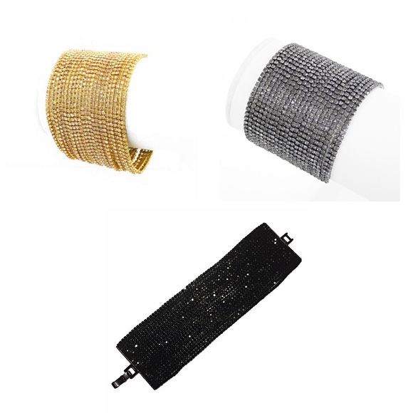 Multi Rows Of Rhinestone Crystals
