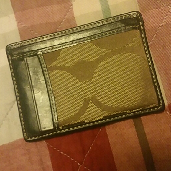Coach card holder