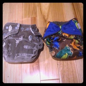 Bundle w yellow cloth diaper. 5 diapers total!