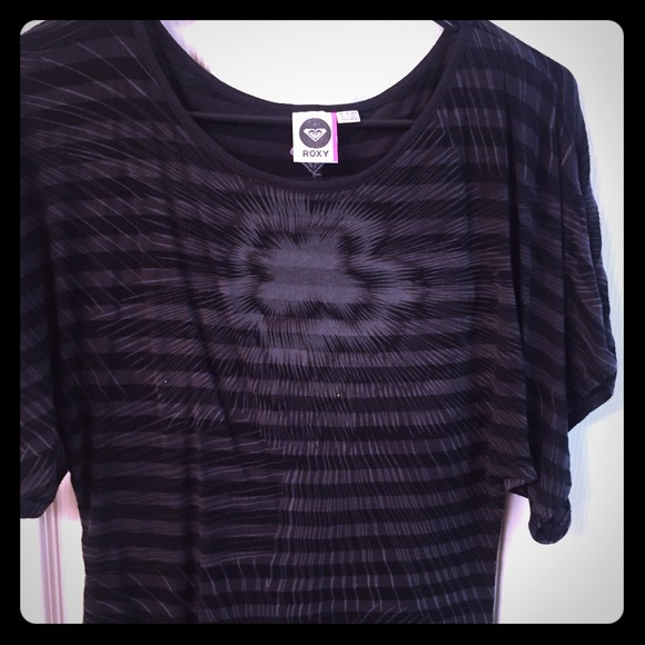 Roxy Black Stripe Shirt