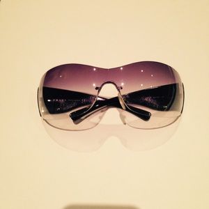 Authentic Prada shield sunglasses