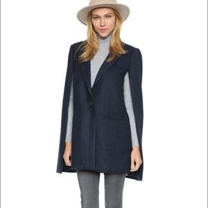 Sleeveless cape coat