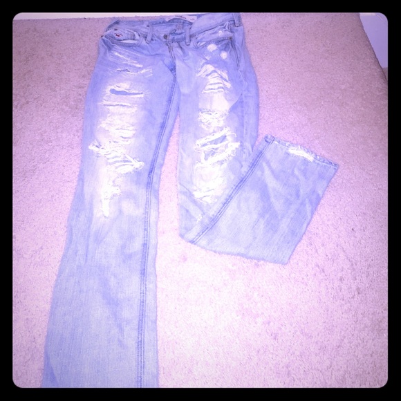 Hollister ripped jeans