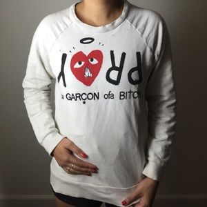 UNIF Sweaters - HOLD UNIF Comme de Garçon Spoof Sweater UNIF Sweaters - HOLD UNIF Comme de Garçon Spoof Sweater