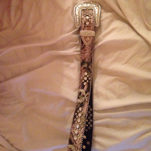 Camo and bling belt
