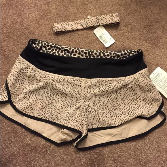 Lululemon speed short and headband bundle NWT