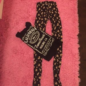 Floral printed pants/leggings