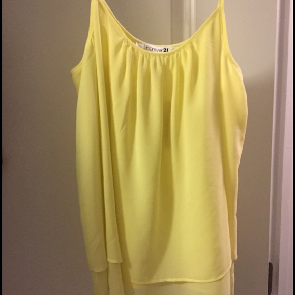 Yellow flowy tank