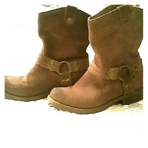 Rocket dog booties chocolate brown suede material