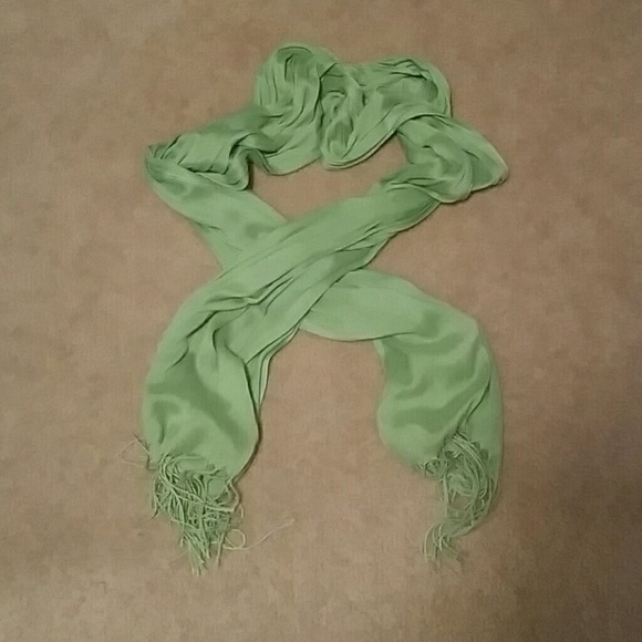 Silky Green Scarf