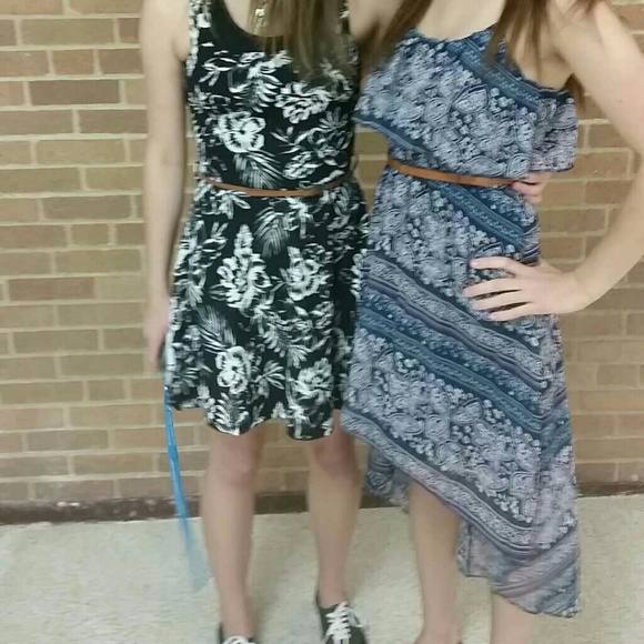 (The blue dress on the right)