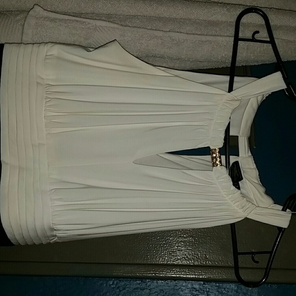Long black and white dress
