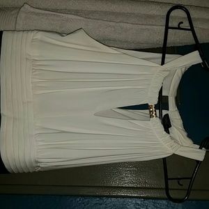 Long black and white dress