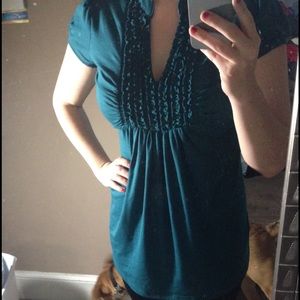 Teal Blouse
