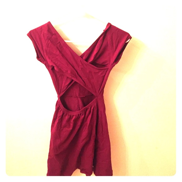 Burgundy casual dress from Garage!