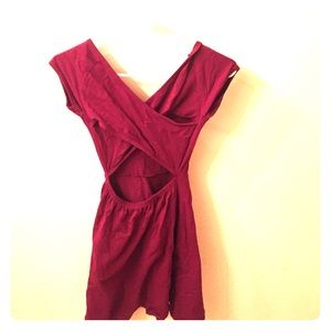 Burgundy casual dress from Garage!