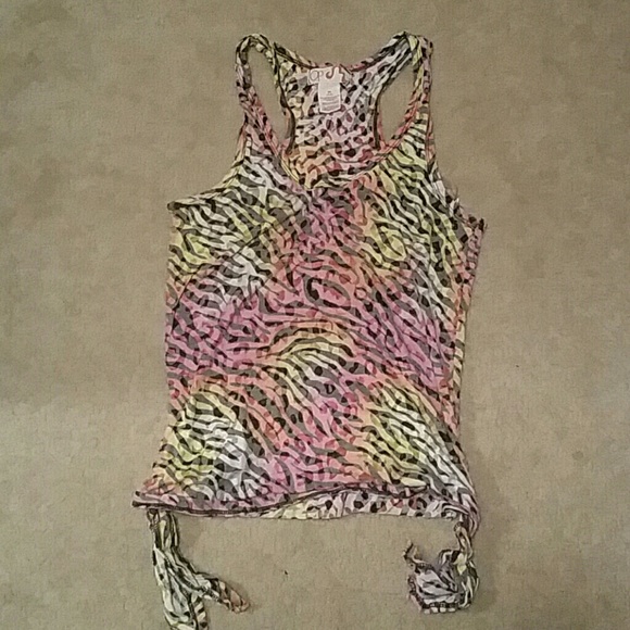 Zebra Striped Tank Top
