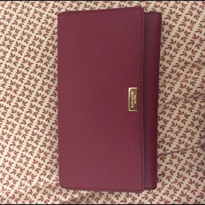 Kate spade burgundy wallet/clutch