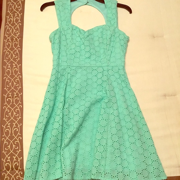 Mint green sun dress
