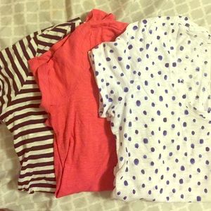 Lot of 3 Motherhood Maternity Shirts