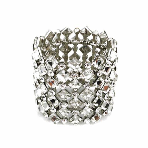 Thick Handmade Crystal Cuff