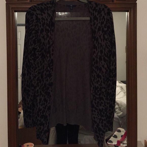 Animal Print Cardigan