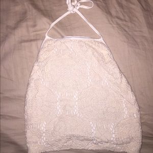 Knit backless Brandy Melville tie halter top