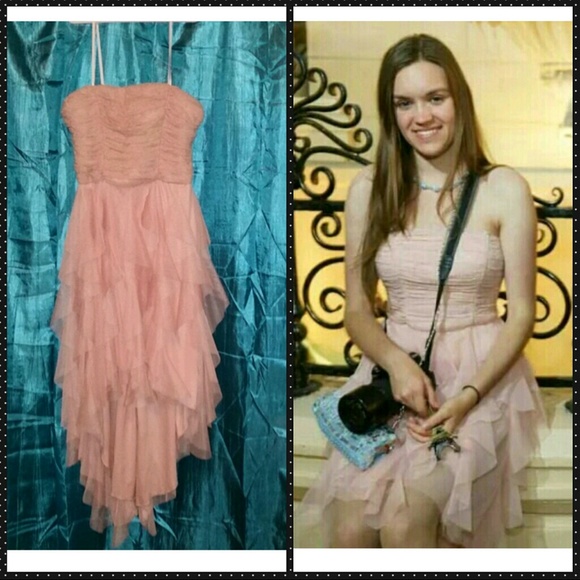 Dusty Pink Hi-low Dress - Picture 3 of 3