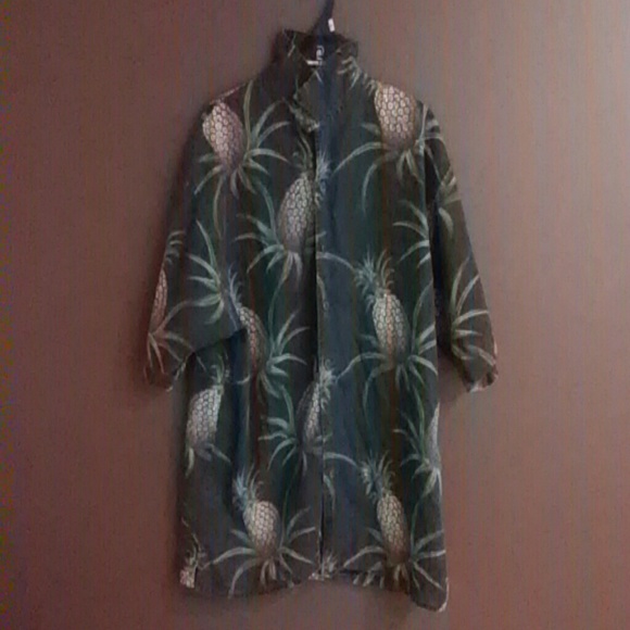 Pineapple button up shirt