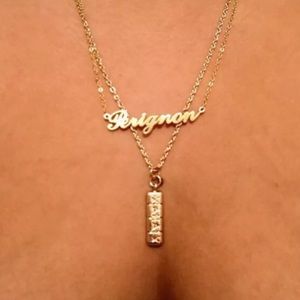 Gold Plate Xanax Xanny Bar Necklace Cast Of Vices