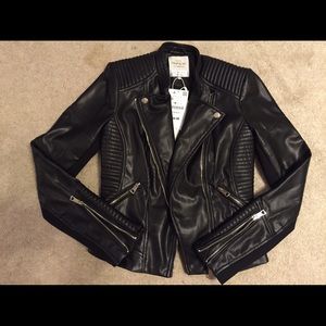 Zara faux Leather Jacket