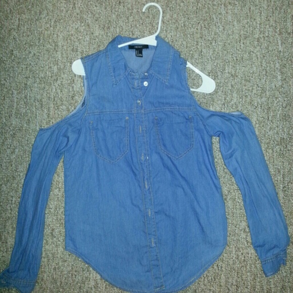 Denim long sleeve shirt