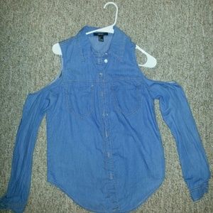 Denim long sleeve shirt