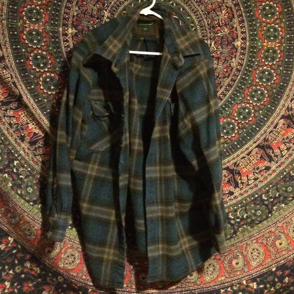 Oversized flannel(: