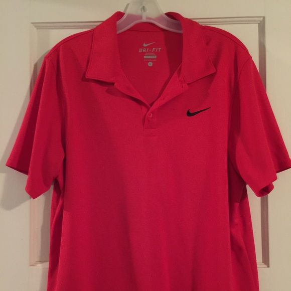 Red Nike Polo Shirt