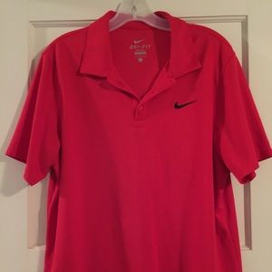 Red Nike Polo Shirt