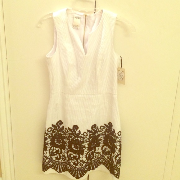 White and Black Dress
