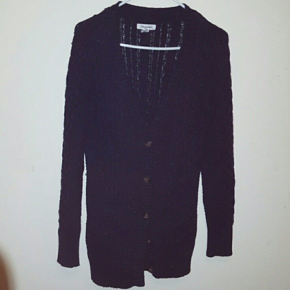 Aeropostale warm and cozy thick knit navy sweater
