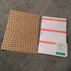 Binder and calendar planner inserts