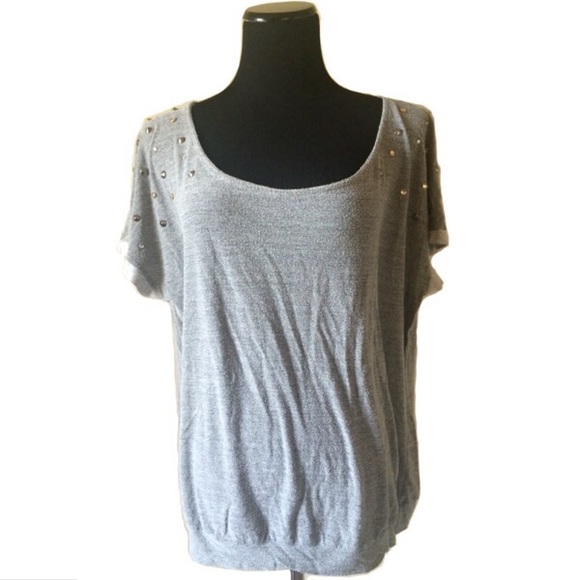 Torrid Grey Studded Shirt