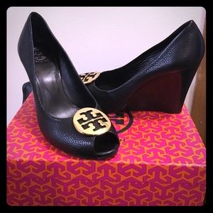 🚫SOLD🚫Tory burch black Julianne-tumbled leather