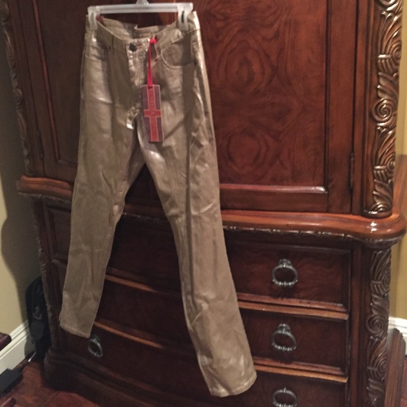 Metallic jeans