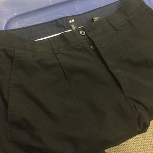 H&m black dress pants