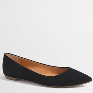 J. Crew Factory / Amelia Black Suede Flats
