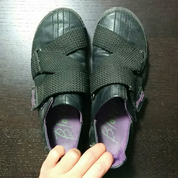 Blowfish Velcro Strap Black Shoes